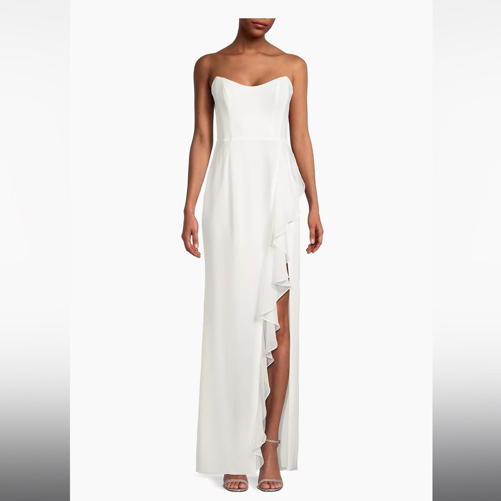 Katie Mays XS baby cakes chiffon gown new